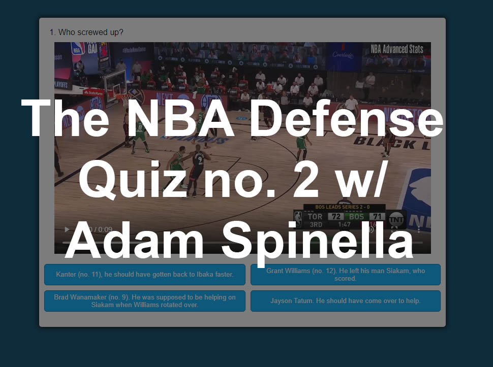 The NBA Defense Quiz no. 2