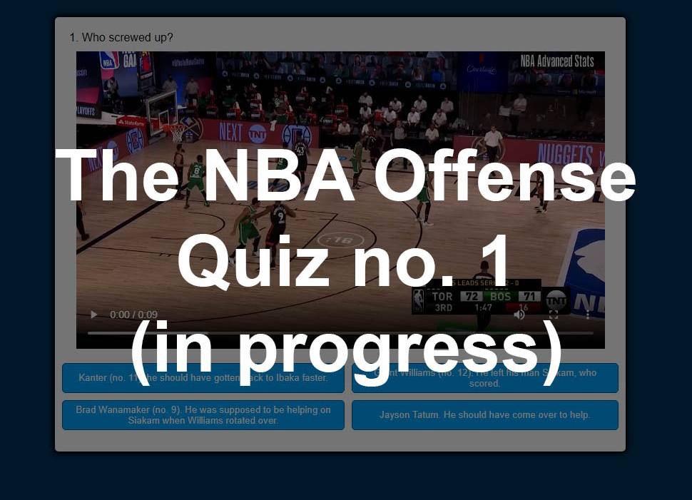 The NBA Offense Quiz (in progress)